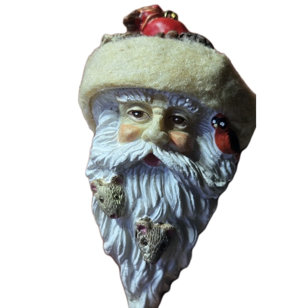 RARE Vintage Santa Potpourri Designs Christmas Tree Ornament Hanging Holiday